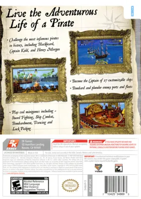 Sid Meier's Pirates! box cover back
